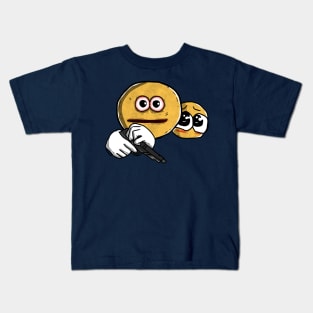 Vibe Check Emoji Meme Kids T-Shirt